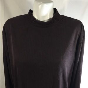 Claiborne Women Burgandy Blouse Size XL